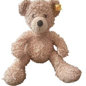 Steiff Fynn Teddy Bear 11” Beige Plush – Button in Ear – Authentic Classic